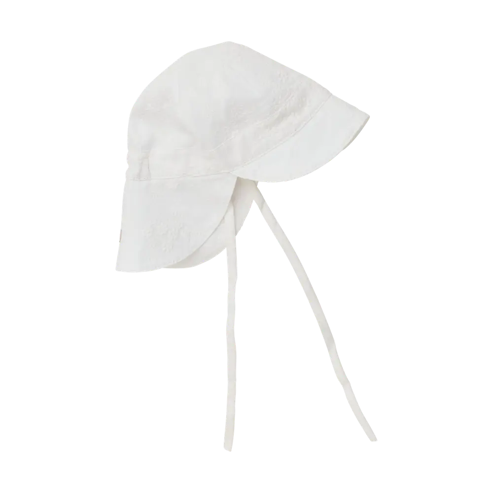 Sommarhatt Broderi - Antique White - 3-6 MDR.