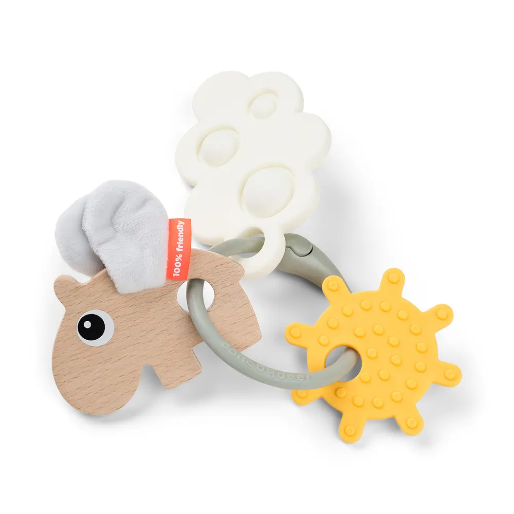 Känsel- & Aktivitetsring Happy Clouds - FärgMix | Leksaker - Babyleksaker - Bitringar & skallror | BabyMode