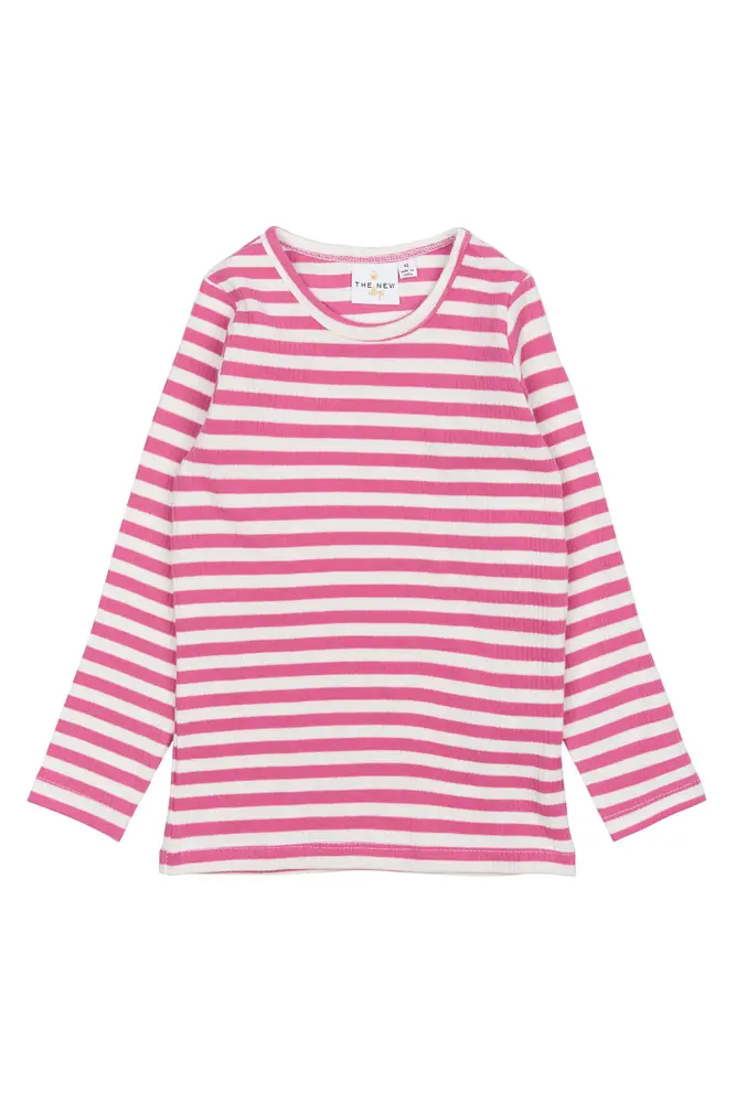 Långärmad Tröja Fro Rib - Ibis Rose - 110 | Barnkläder - Toppar - Blusar | BabyMode