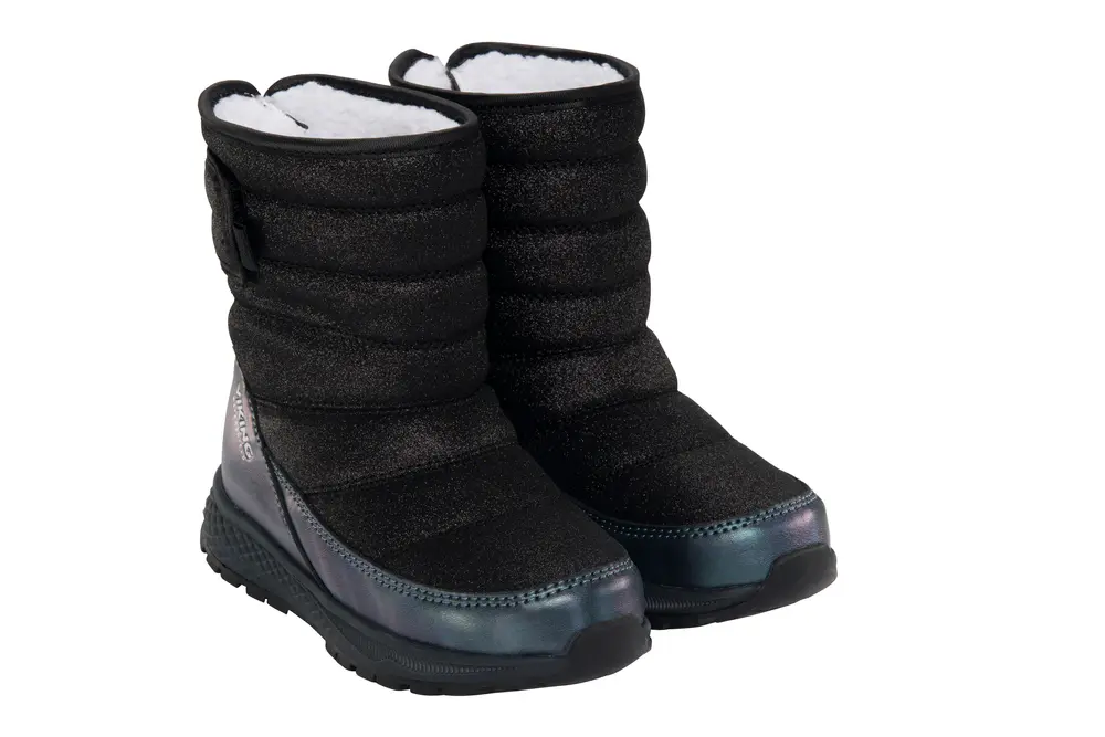 Equip Glitter Warm WP 2V Vinterkängor - Black - 25 | Barnskor - Stövlar - Vinterkängor | BabyMode