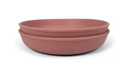 Tallrik 2-pack Silikon - Rosa | Baby & Barn - Äta - Barnserviser | BabyMode