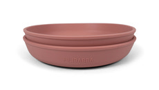 Tallrik 2-pack Silikon - Rosa