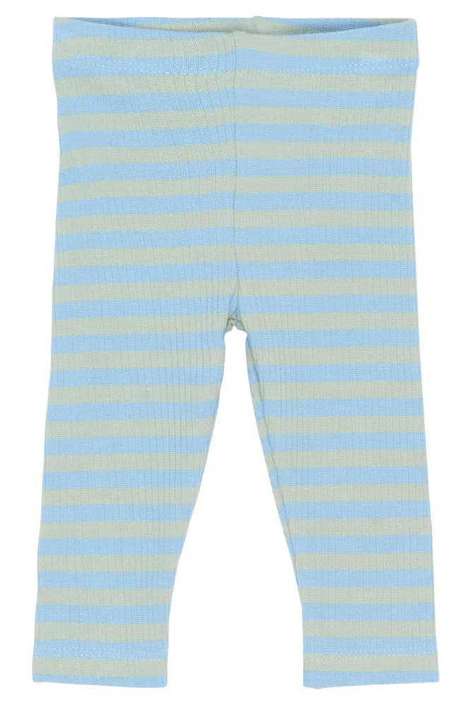 Fro Rib Leggings - Forever Blue Striped - 92 | Barnkläder - Underdelar - Byxor | BabyMode