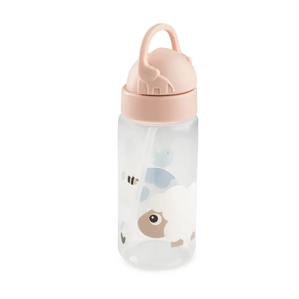 Dricksflaska med sugrör Tiny Farm Powder 350 ml | Baby & Barn - Äta - Matlådor & vattenflaskor | BabyMode