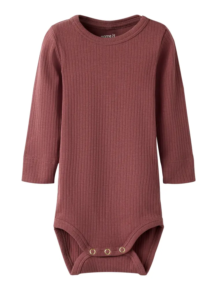 Ofulla Långärmad Body - Rose Brown - 50