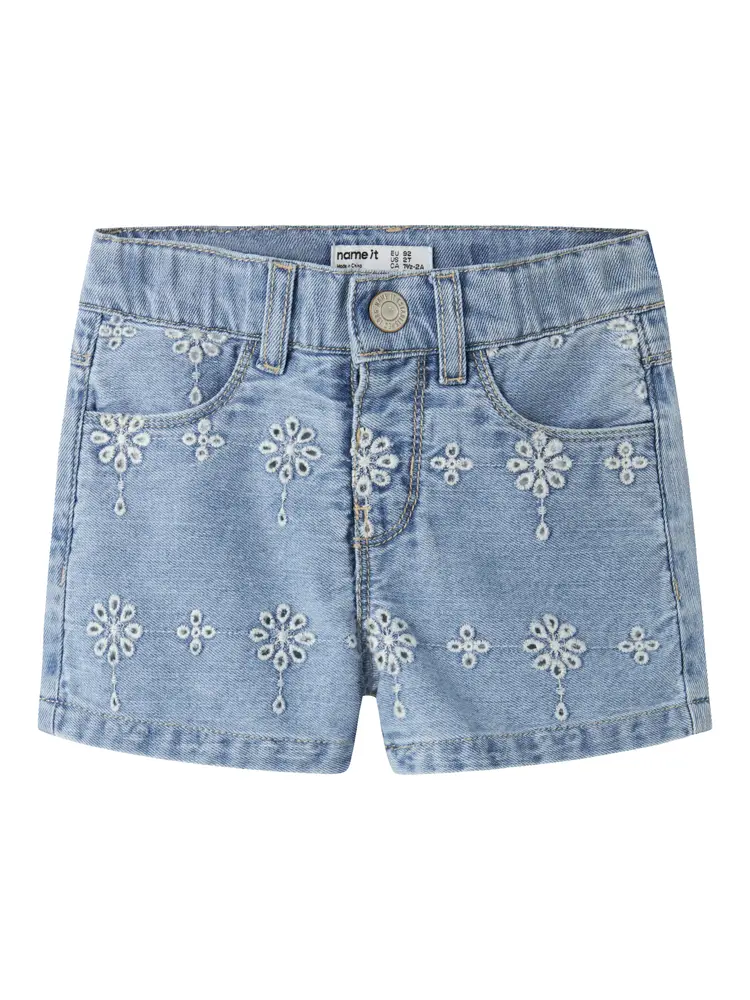 Rose Mom Denim Shorts - Light Blue Denim - 92 | Barnkläder - Underdelar - Shorts | BabyMode