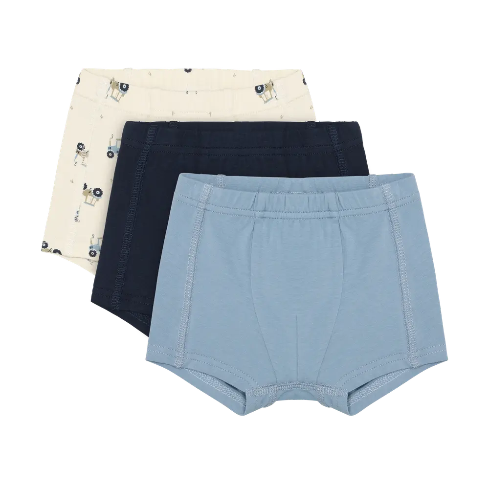 Boxershorts 3-pack - Faded Denim - 80 | Barnkläder - Underkläder & pyjamas - Underkläder | BabyMode