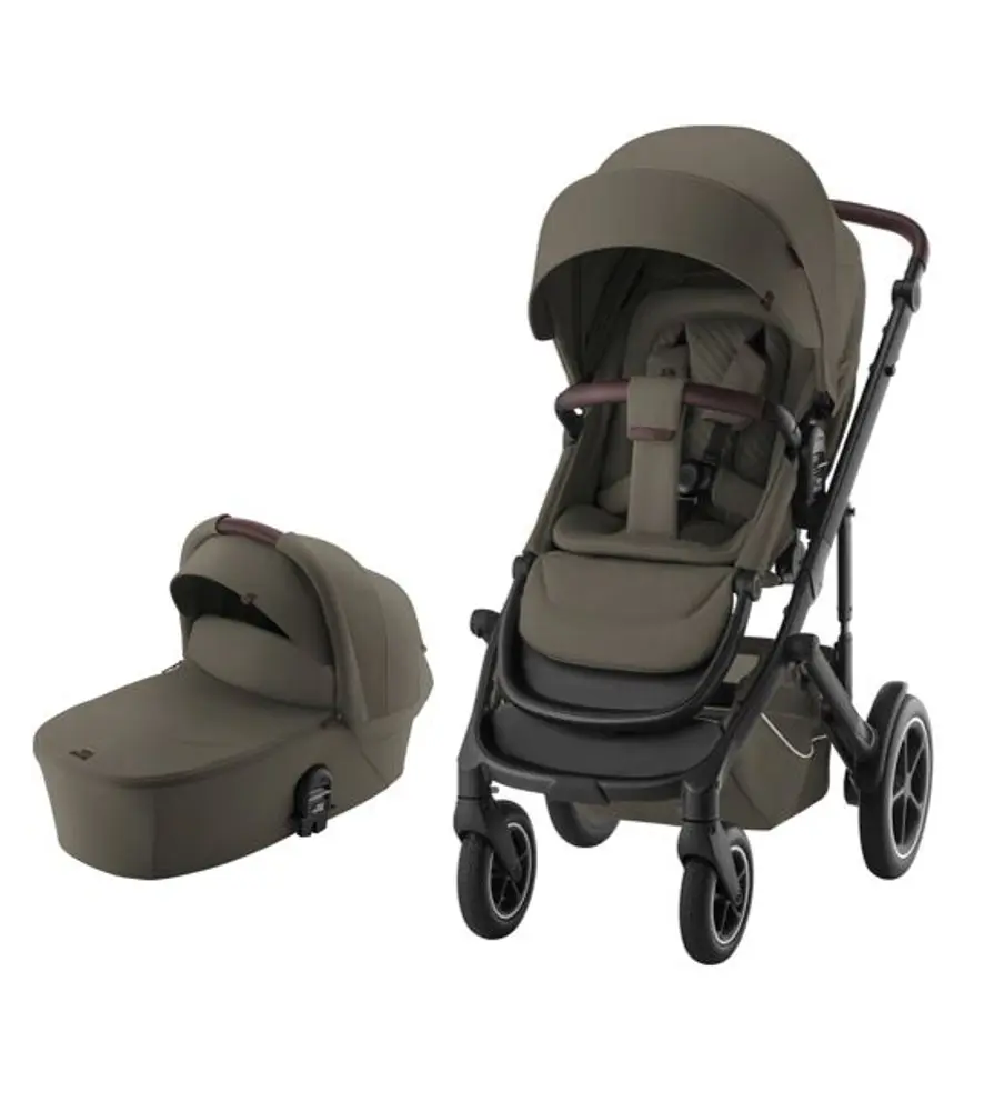 Britax Römer Smile Lux 5Z Barnvagn - Urban Olive | Barnvagnar - Duovagnar - Alla duovagnar | BabyMode