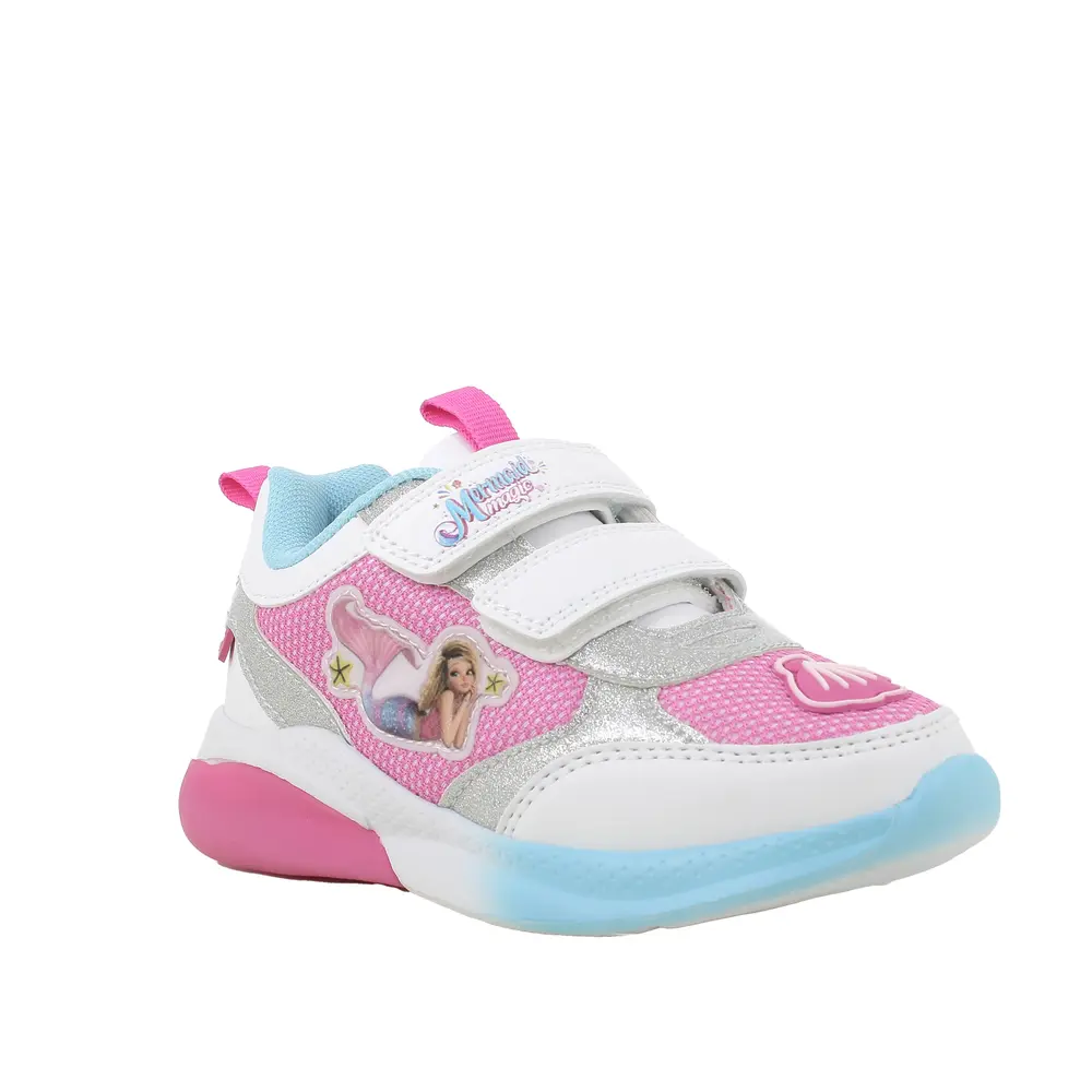 Sjöjungfru Sneakers m. Ljus - Bco-fuxia/bianc - 32 | Barnskor - Sneakers - Sneakers med lampor | BabyMode