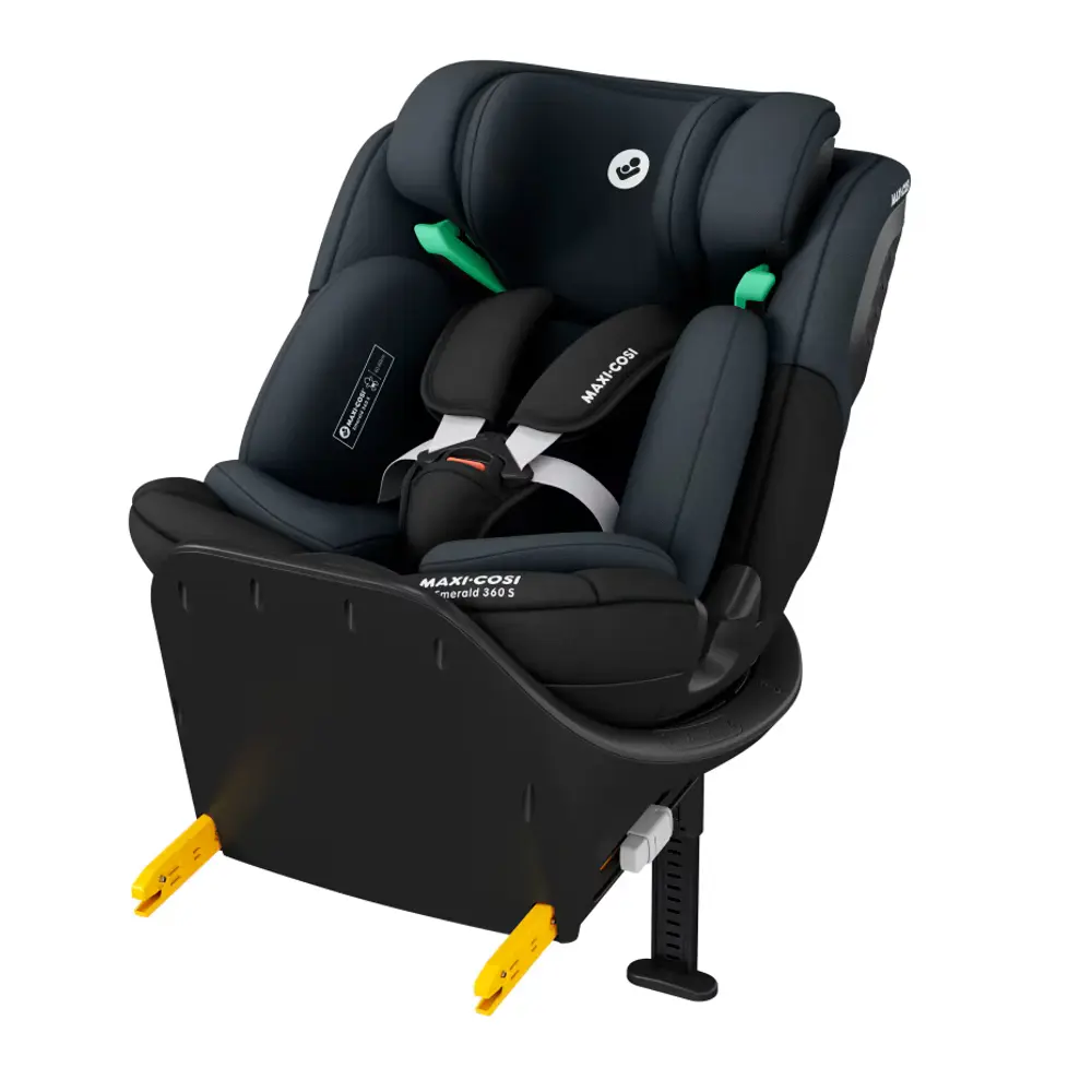 Maxi-Cosi Emerald 360 S Bilbarnstol - Tonal Black | Bilbarnstolar - Bakåtvända bilbarnstolar 9-36 Kg - Bakåtvända bilbarnstolar upp till 36 kg | BabyMode