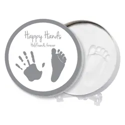 Happy Hands 2D Round Shape Tin | Leksaker - Kreativ lek - Hand- och fotavtryck | BabyMode