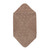 Handduk med huva, 70 x 70 cm - Walnut