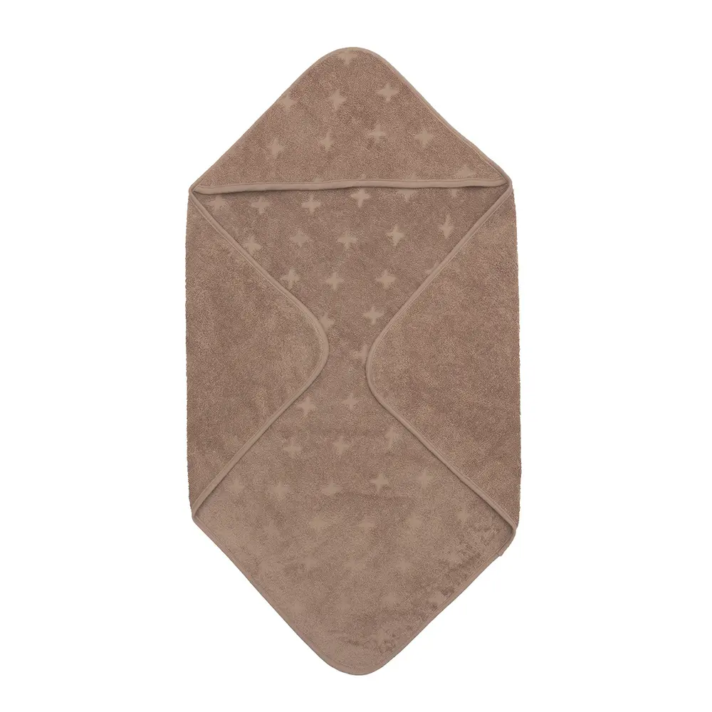 Handduk med huva, 70 x 70 cm - Walnut | Baby & Barn - Sköta - Badrockar, ponchos & badlakan | BabyMode
