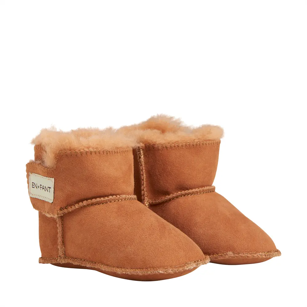 Fårskinnstofflor - Tan - S | Barnskor - Inneskor & tofflor - Tossor | BabyMode