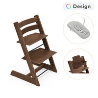 Stokke® Tripp Trapp Stol Oak Inkl. Newborn Set & Babyset - Warm Brown