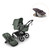 Fox 5 Renew complete inkl. Giraffe bouncer - forest green/tornado grey