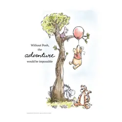 Affisch – Nalle Puh – Ballongäventyr | Barnrum - Inredningsdetaljer - Affischer | BabyMode