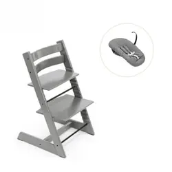 Tripp Trapp Stol bok & Newborn Set - Storm grey | Baby & Barn | BabyMode