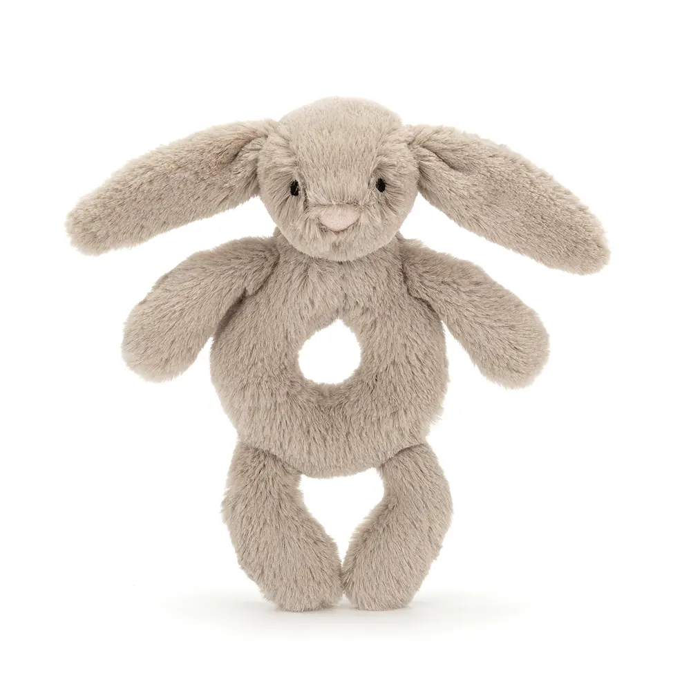 Bashful kanin, beige ring rangle | Leksaker - Nallebjörnar & gosedjur - Skallror i plysch | BabyMode