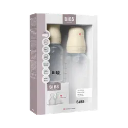 Grow and Flow Nappflaska Baby Silikon Set 150ml/270ml - Ivory | Baby & Barn - Äta - Nappflaskor | BabyMode