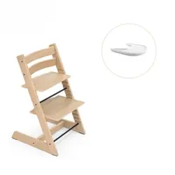Stokke® Tripp Trapp Stol & Bricka – Natural/vit