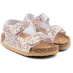 Sandaler Glitter - CHAMPAGNEG | Barnskor - Sandaler - Sandaler med öppen tå | BabyMode