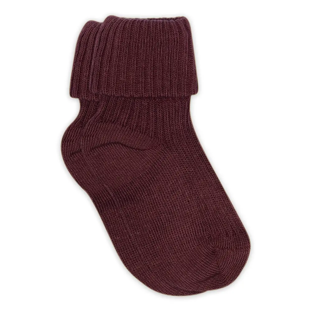 Ankelstrumpo Baby Rib - Grape Skin - 19/21 | Barnkläder - Strumpor & strumpbyxor - Strumpor | BabyMode