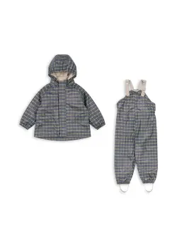 Rainy Palme Regnställ - Laurel Blue Check | Kläder - Ytterplagg - Regnkläder | BabyMode