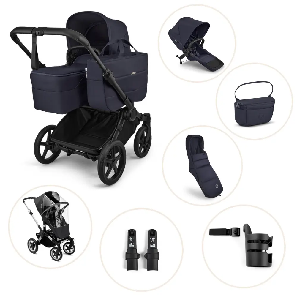 Bugaboo Donkey 6 Barnvagn - Deep Indigo/Black