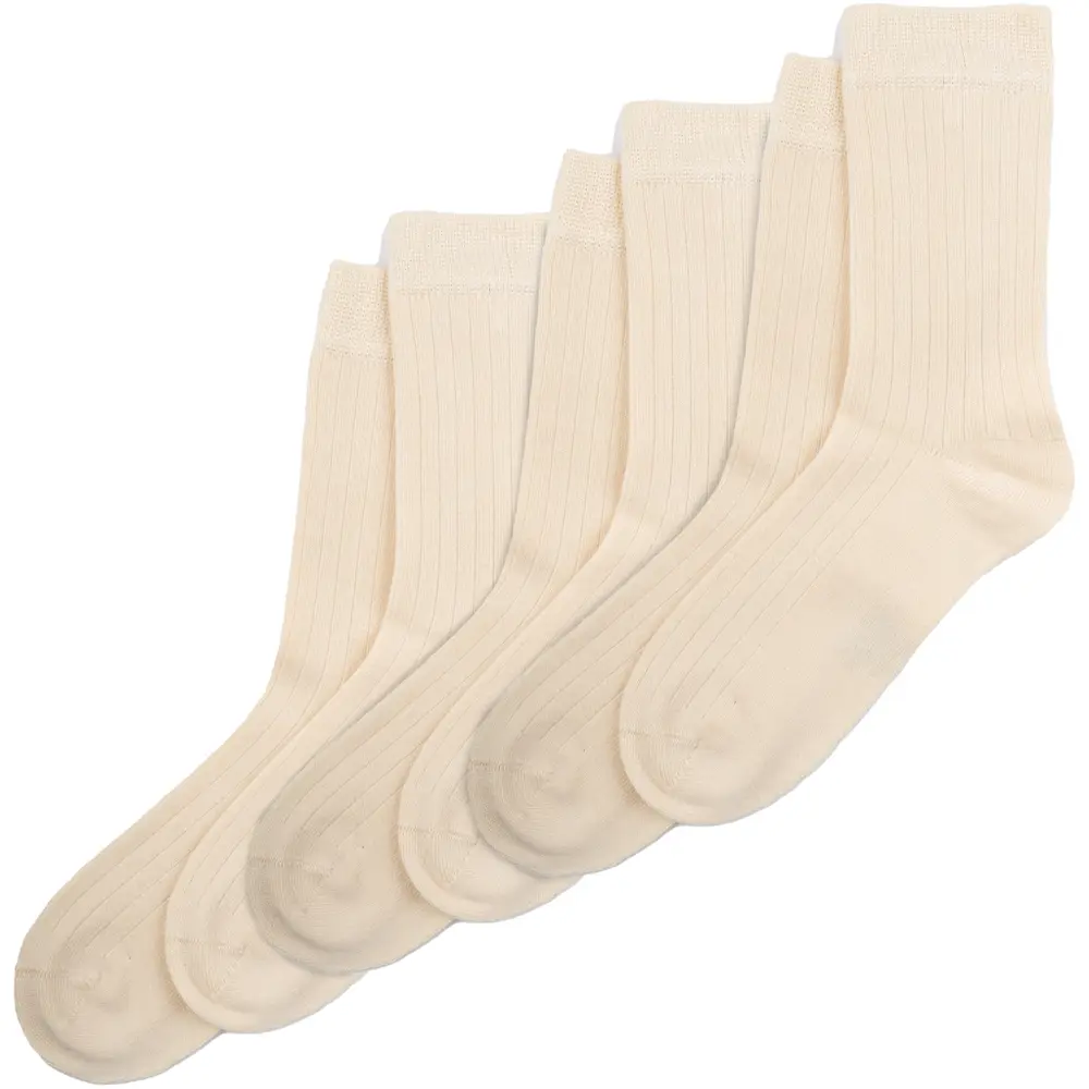 Strumpor Bambu 3-pack - Off White - 31/34