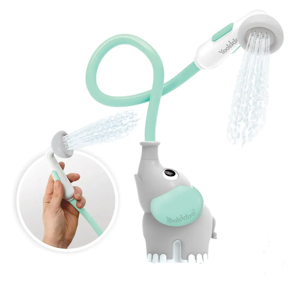 Babydusch Elefant - Mint | Leksaker - Vattenlek - Badleksaker | BabyMode