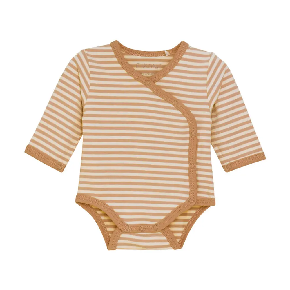 Långärmad Omlottbody - Doe - 44 | Barnkläder - Prematurkläder | BabyMode