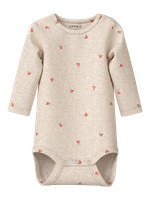 Berries Långärmad Body - Peyote Melange