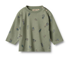 Malthe Långärmad T-Shirt - Dusty green cars