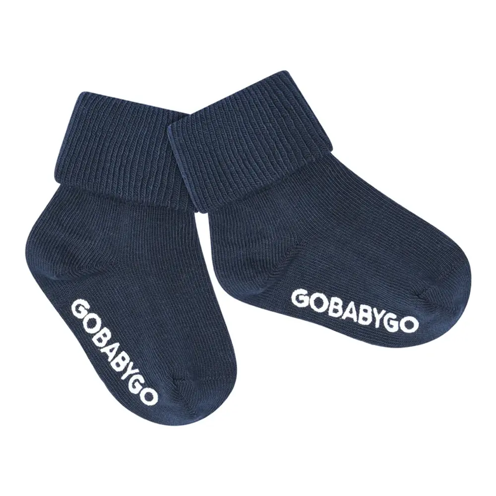 Halkstrumpor Bomull - Navy Blue - 27/30 | Barnkläder - Strumpor & strumpbyxor - Halkfria strumpor | BabyMode