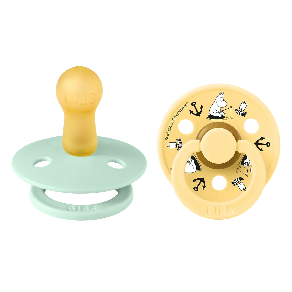 Mumin Colour 2-Pack Napp Latex stl 2 - Mint | Baby & Barn - Sköta - Nappar | BabyMode