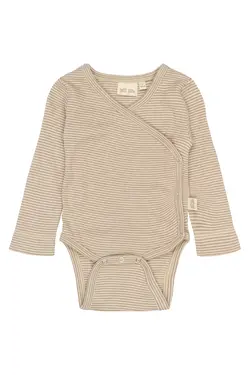 Dian Långärmad Body - Pure Cashmere/Dark Off White