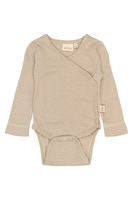 Dian Långärmad Body - Pure Cashmere/Dark Off White