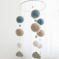 Sängmobil Pom-Pom - Blå