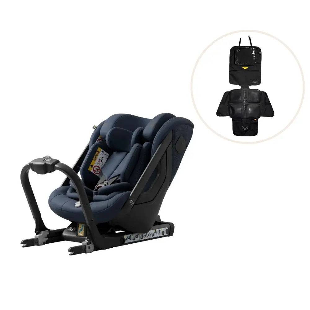 Axkid ONE+ 3 Bilbarnstol inkl. Sparkskydd – Glacier Lake Blue | Bilbarnstolar - Bakåtvända bilbarnstolar 9-36 Kg - Bakåtvända bilbarnstolar upp till 36 kg | BabyMode