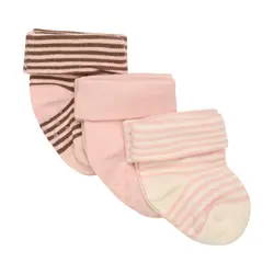 Baby rib strømper - Mahogany Rose | Kläder - Strumpor & strumpbyxor - Halkfria strumpor | BabyMode