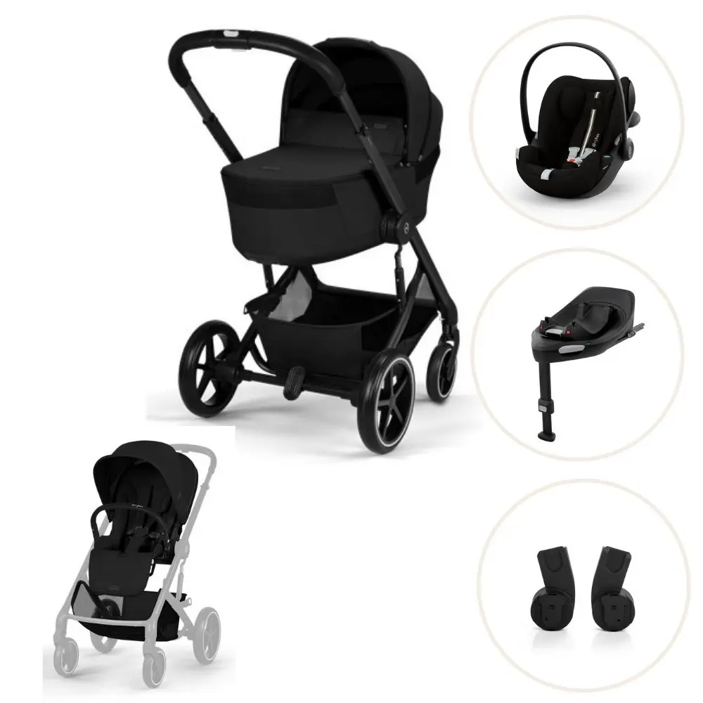 Cybex Balios S Lux Inkl. Hopfällbar Liggdel - Moon Black