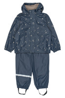 Mikk-Line Regnställ m. Fleece - Star Sky 