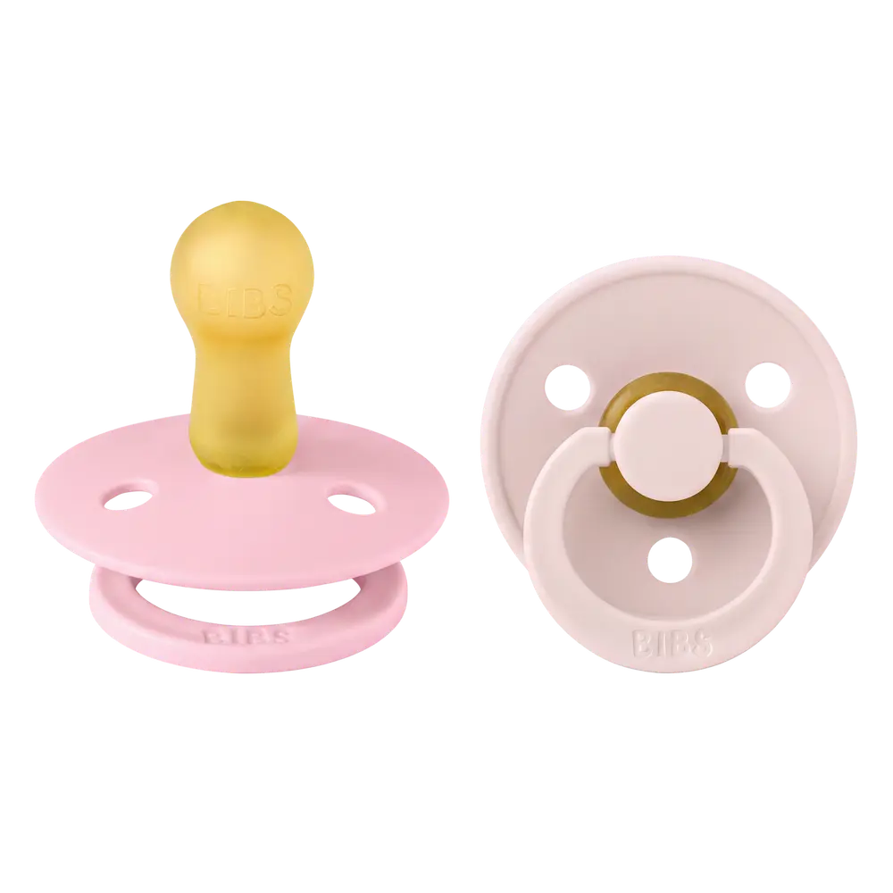 BIBS Napp 2 pk Latex Str 2 - Petal Babypink