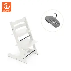 Tripp Trapp Stol bok & Newborn Set - Vit | Baby & Barn | BabyMode