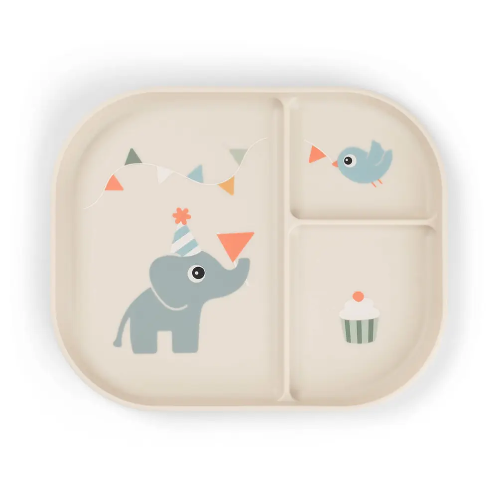 Foodie delad tallrik Celebration Sand | Baby & Barn - Äta - Barnserviser | BabyMode
