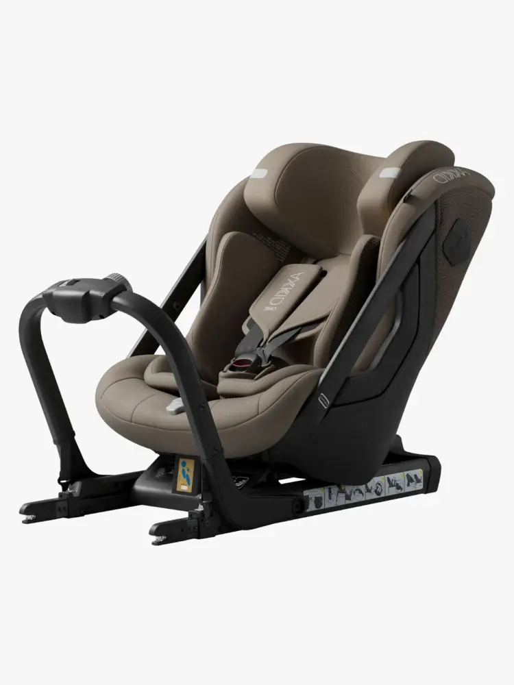 Axkid One 3 Bilbarnstol - Driftwood Beige | Bilbarnstolar - Bakåtvända bilbarnstolar 9-36 Kg - Bakåtvända bilbarnstolar upp till 23 kg | BabyMode