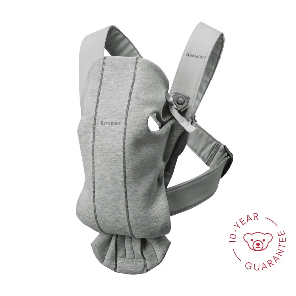 BabyBjörn Bärsele Mini 3D Jersey - Ljusgrå | Baby & Barn - Bärselar & bärsjalar | BabyMode