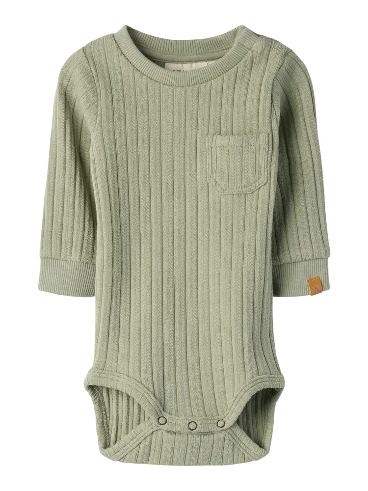 Tao Långärmad Body - Sea grass - 62 | Barnkläder - Bodys & overaller - Långärmad body | BabyMode