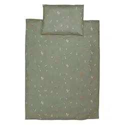 Påslakanset Spjälsäng - Beskow Tomtebobarnen Green | Barnrum - Textilier - Sängkläder - Sängkläder för barn | BabyMode